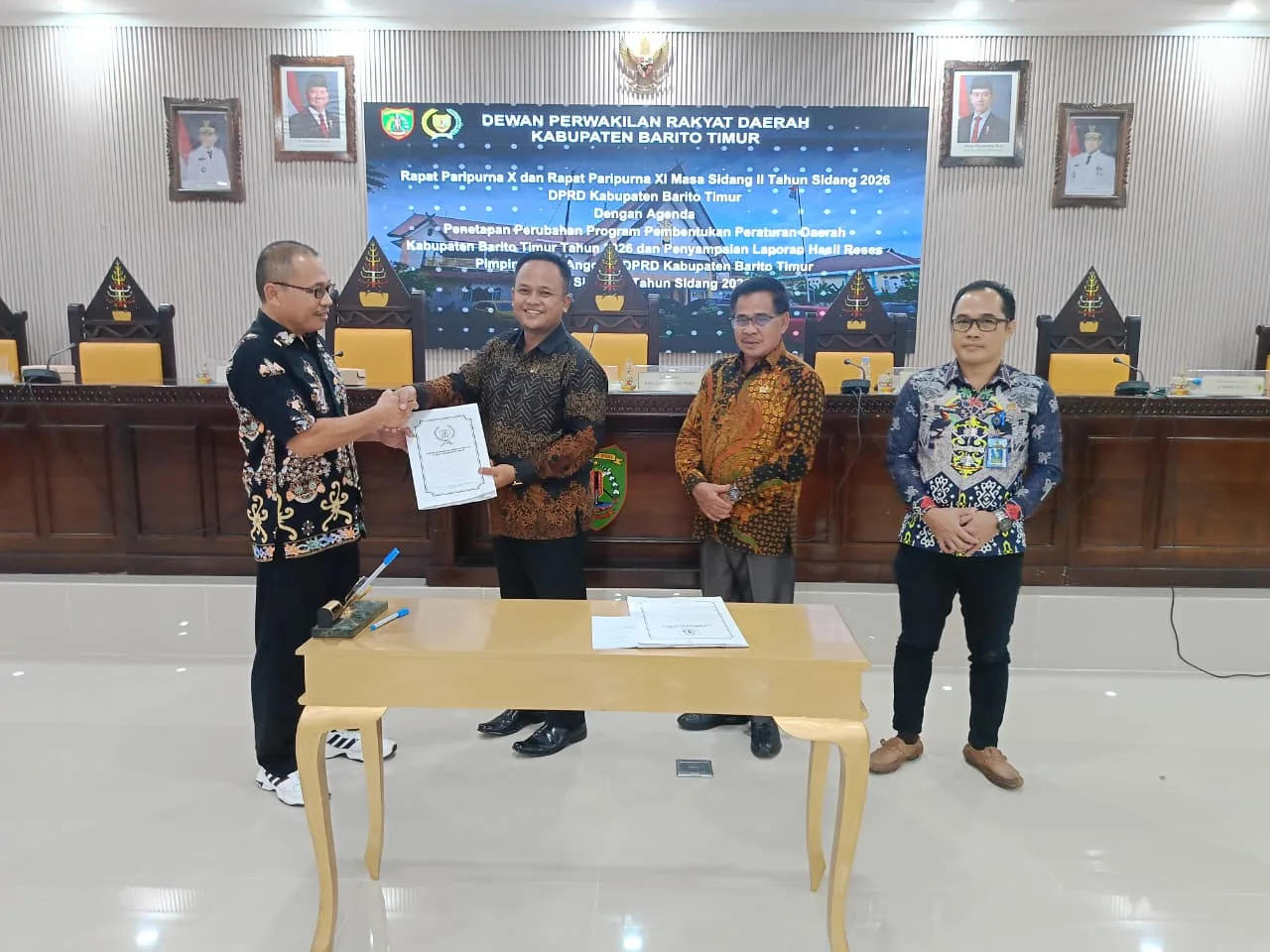 Dewan Serahkan Hasil Reses Kepada Pihak Eksekutif