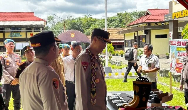 Datang Ke Bartim, Wakapolda Kalteng Cek Kesiapan Sarpras Bencana dan Dalmas