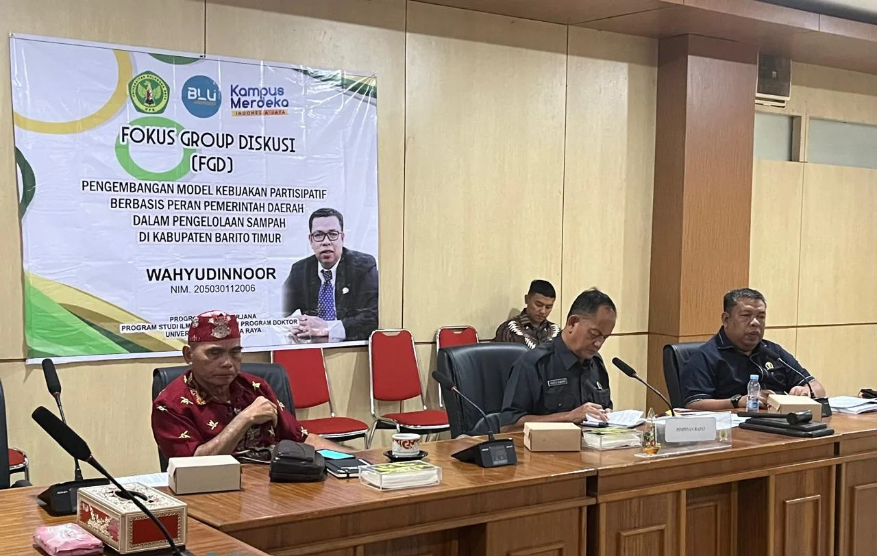 Mahasiswa Program Doktor Lingkungan UPR Gelar FGD Bahas Model Partisipasi Pengelolaan Sampah di Barito Timur