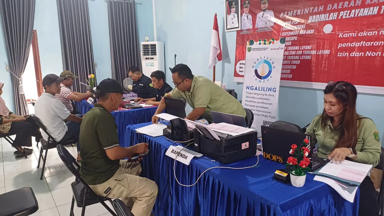 Permudah Akses Pelayanan Pajak Daerah, Bapenda Bartim Hadir di One Day Service Kecamatan Awang