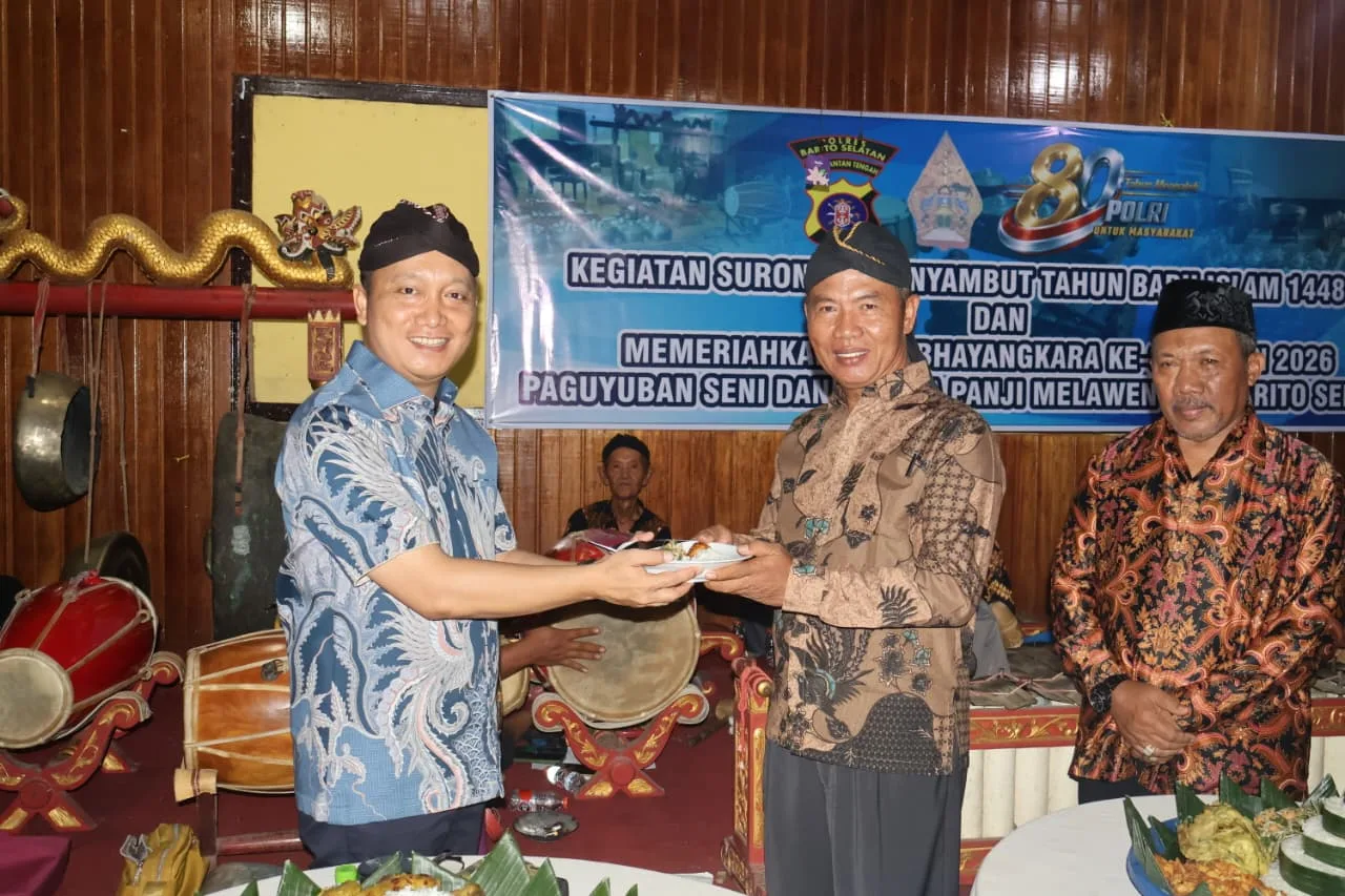 Meriahkan HUT Bhayangkara ke-80, Paguyuban Seni Dan Budaya Panji Malawen Kabupaten Barsel Gelar Suronan