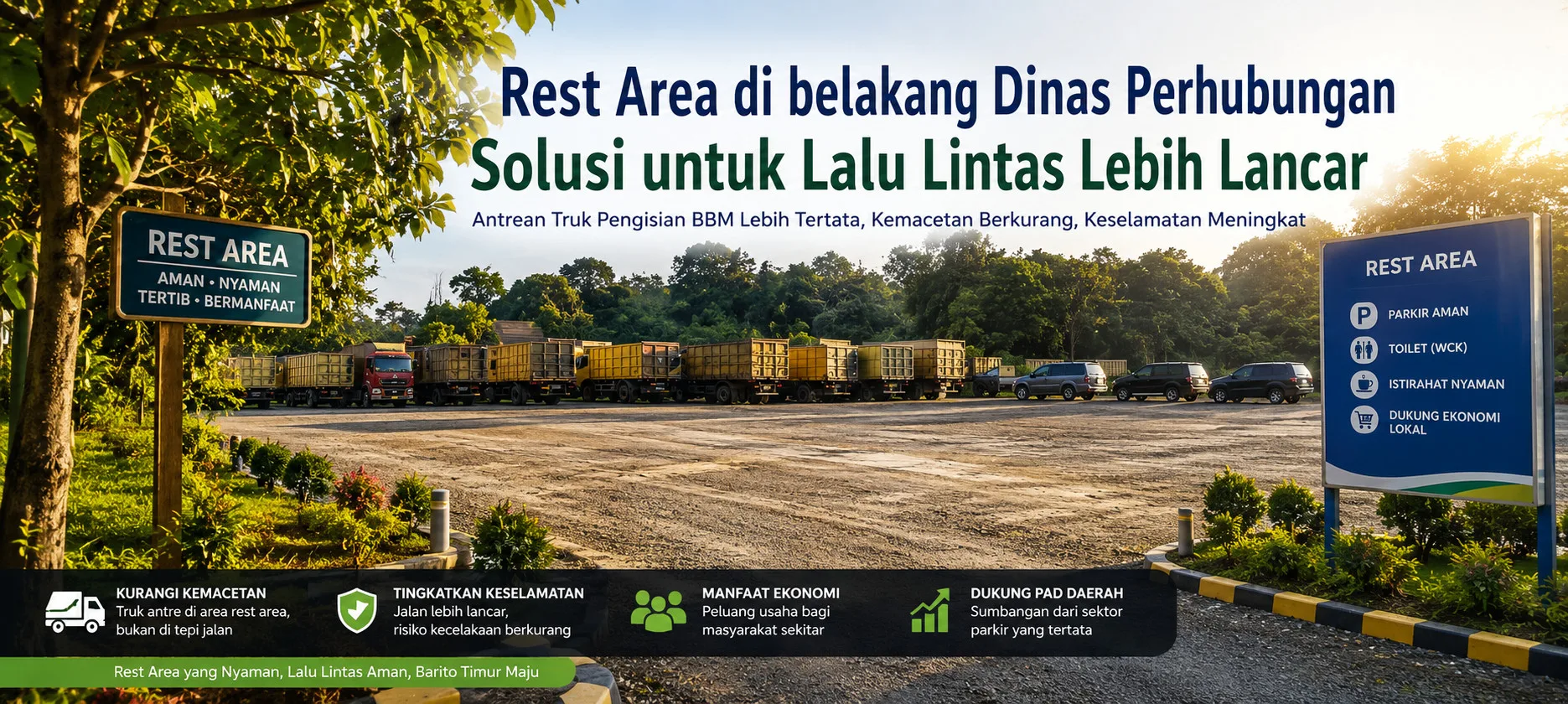 Dishub Barito Timur Siapkan Rest Area, Solusi Kurangi Kemacetan dan Tingkatkan PAD