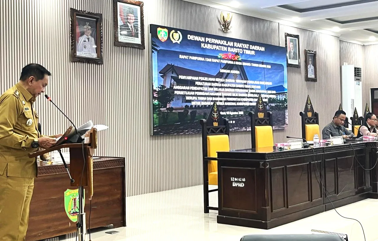 Bupati Barito Timur Ajukan RAPBD Perubahan Tahun 2026 yang Naik Tipis 2,66 Persen