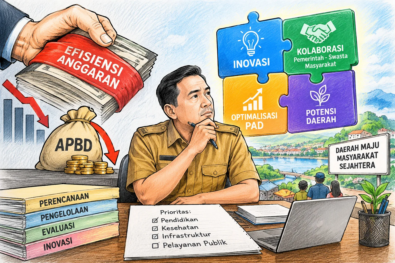 Mencari Solusi dan Inovasi Daerah Atasi Minimnya Anggaran Akibat Efisiensi