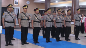 Kapolda Kalteng Memimpin Sertijab Kapolresta Palangka Raya dan 6 Kapolres