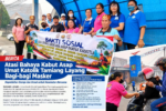 Atasi Bahaya Kabut Asap, Umat Katolik Tamiang Layang Bagi-bagi Masker