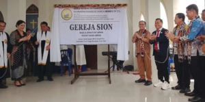 Sekda Wakili Bupati Barito Timur Resmikan Gereja Sion Jemaat GKE Ampah